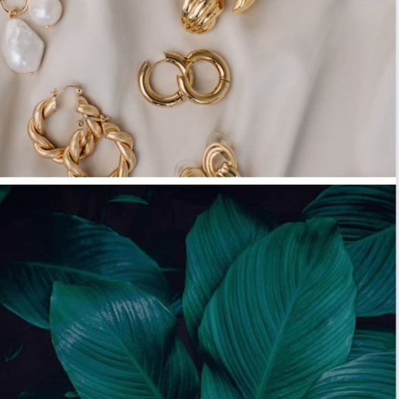 ZARA Irregular Gold Toned Earrings NWT Infinity. 🔥✨✨✨ - Picture 6 of 7